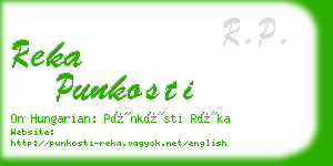 reka punkosti business card